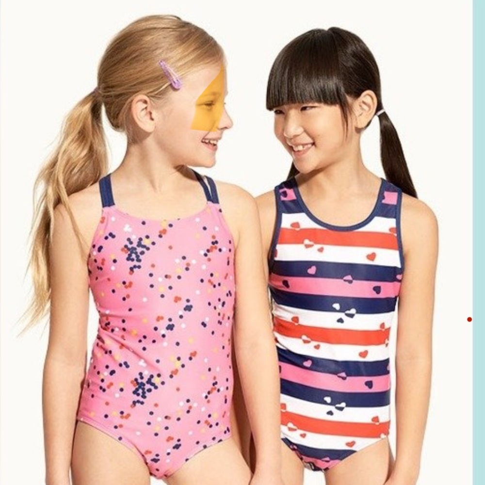 NWT- Joe Fresh Heart Print Swimsuit